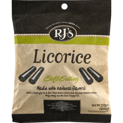 RJS LICORICE: Soft Eating Black Licorice, 7.05 oz