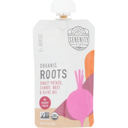 SERENITY KIDS: Organic Roots Baby Food, 3.5 oz