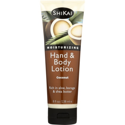 SHIKAI: All Natural Hand & Body Lotion Coconut, 8 oz