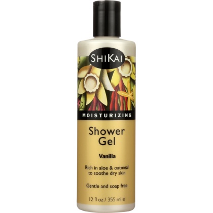 SHIKAI: All Natural Moisturizing Shower Gel Vanilla, 12 Oz