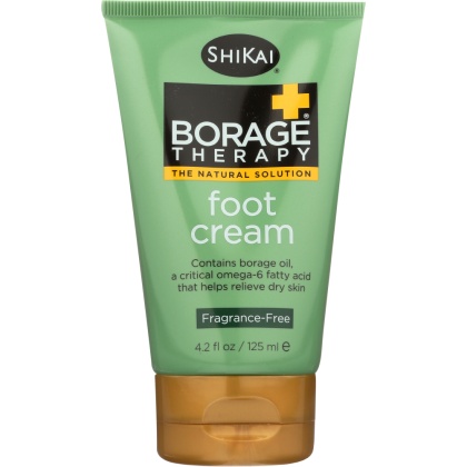 SHIKAI: Borage Therapy Foot Cream Unscented, 4.2 oz