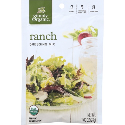 SIMPLY ORGANIC: MIX DRSSNG RANCH ORG (0.110 OZ)