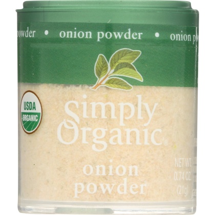 SIMPLY ORGANIC: Onion White Powder Organic, 0.74 oz