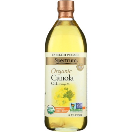 SPECTRUM NATURALS: Organic Canola Oil High Heat, 32 oz