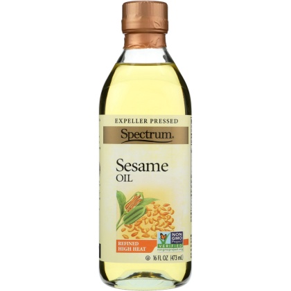 SPECTRUM NATURALS: Sesame Oil Refined, 16 oz