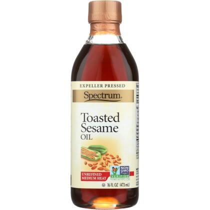 SPECTRUM NATURALS: Toasted Sesame Oil Unrefined, 16 oz