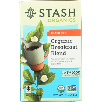 STASH TEA: Organic Breakfast Blend Tea, 18 bg