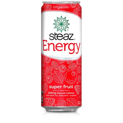 STEAZ: Energy Super Fruit Beverage, 12 fl oz