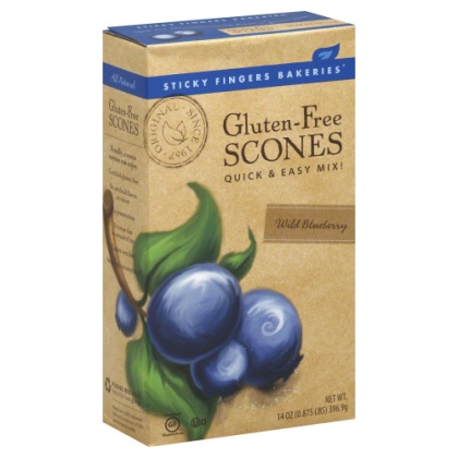 STICKY FINGERS: Wild Blueberries Gluten Free Scone Mix, 14 oz