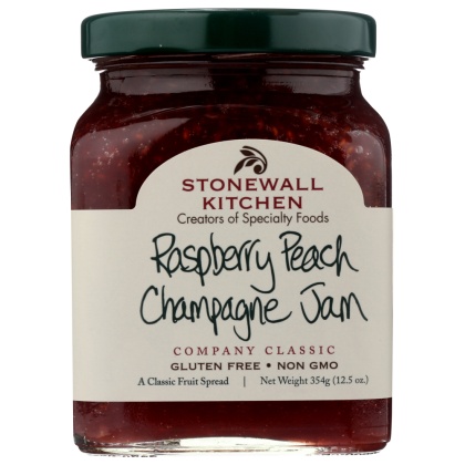 STONEWALL KITCHEN: Raspberry Peach Champagne Jam, 12.50 oz