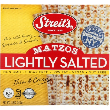 STREITS: Lightly Salted Matzo, 11 oz