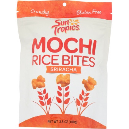 SUN TROPICS: Mochi Rice Bites Sriracha, 3.5 oz