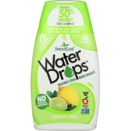 SWEETLEAF STEVIA: Water Drop Lemon Lime, 1.62 fo