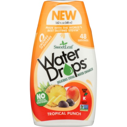 SWEETLEAF STEVIA: Water Drop Tropical Punch, 1.62 fo