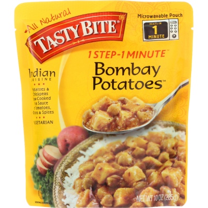 TASTY BITE: 1 Step - 1 Minute Bombay Potatoes, 10 oz