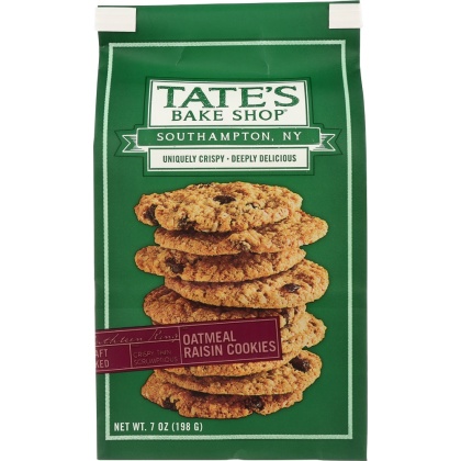 TATE\'S BAKESHOP: Oatmeal Raisin Cookies, 7 oz