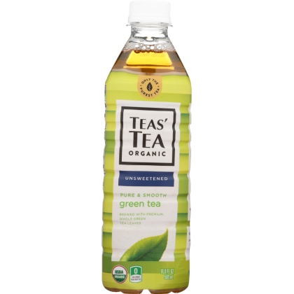 TEAS\' TEA: Organic Pure Green Tea Unsweetened, 16.9 oz