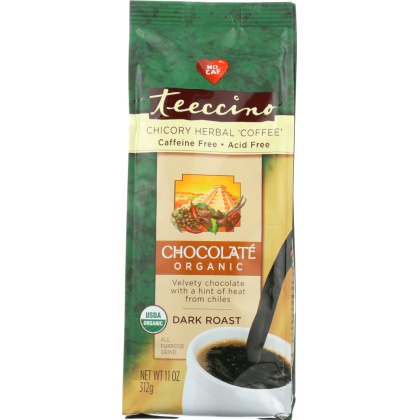 TEECCINO: Coffee Alternative Chocolate Organic, 11 oz