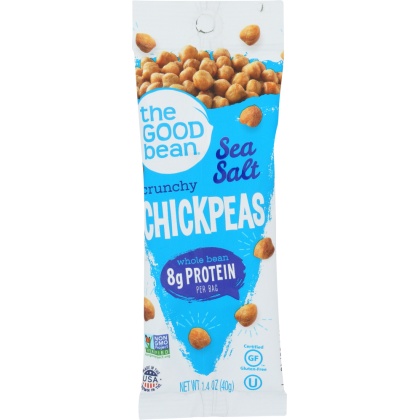 THE GOOD BEAN: Chickpea Sea Salt Snack 10pk, 14 oz