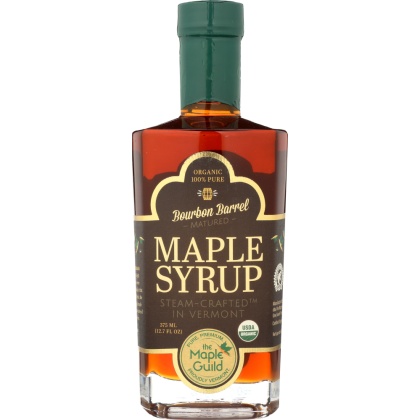 THE MAPLE GUILD: Organic Bourbon Barrel Matured Maple Syrup, 12.7 oz