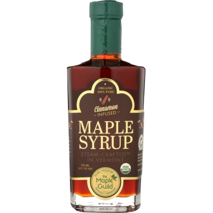 THE MAPLE GUILD: Organic Cinnamon Stick Infused Vermont Syrup, 12.7 oz