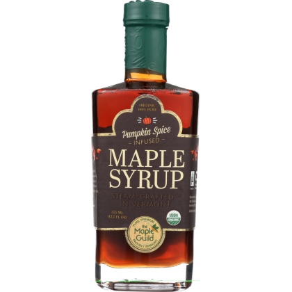 THE MAPLE GUILD: Organic Pumpkin Spice Infused Maple Syrup, 12.7 oz