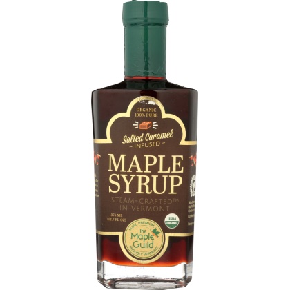 THE MAPLE GUILD: Organic Salted Caramel Infused Maple Syrup, 12.7 oz