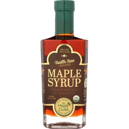 THE MAPLE GUILD: Organic Vanilla Bean Infused Vermont Syrup, 12.7 oz