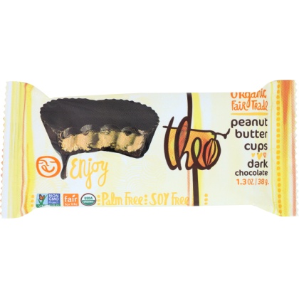 THEO CHOCOLATE: Dark Chocolate Peanut Butter Cups, 1.3 oz