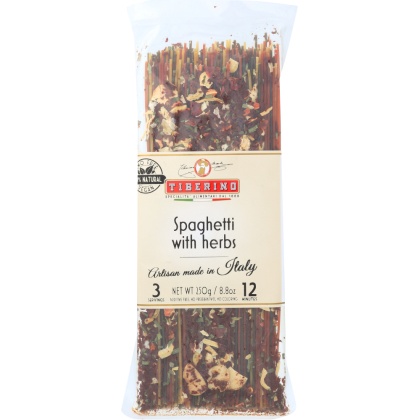 TIBERINO: Spaghetti Pasta with Herbs, 8.8 oz