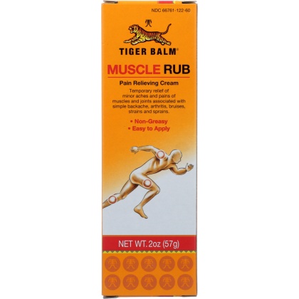 TIGER BALM: Fast Relief Muscle Rub Cream, 2 oz