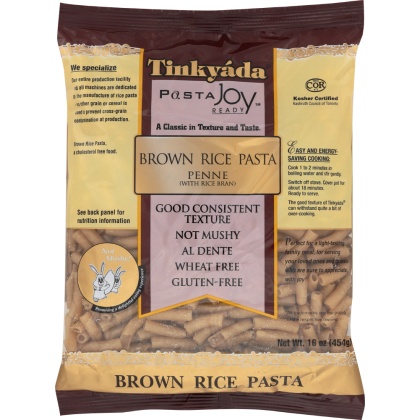 TINKYADA: Brown Rice Pasta Penne With Rice Bran, 16 oz