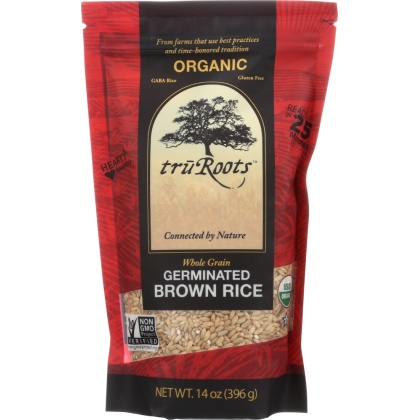 TRUROOTS: Whole Grain Organic Germinated Brown Rice, 14 oz