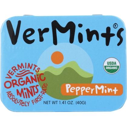 VERMINTS: All Natural Breath Mint Peppermint, 1.41 oz