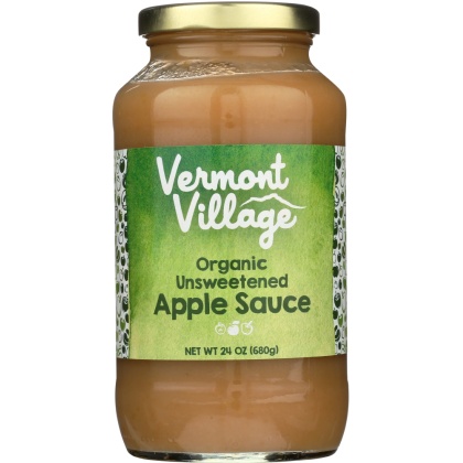 VERMONT VILLAGE CANNERY: Organic Unsweetened Applesauce, 24 oz