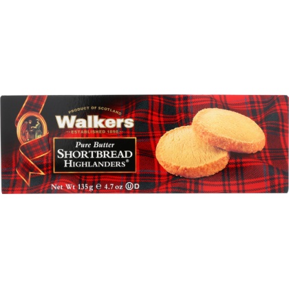 WALKERS: Pure Butter Shortbread Highlanders, 4.7 oz