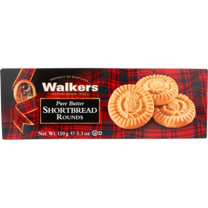 WALKERS: Pure Butter Shortbread Rounds, 5.3 oz