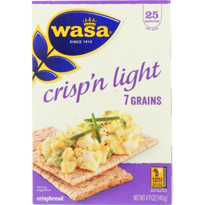 WASA: Crisp’n Light 7 Grains Crackerbread, 4.9 Oz