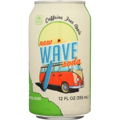 WAVE SODA: Caffeine Free Apple Soda, 12 fl oz