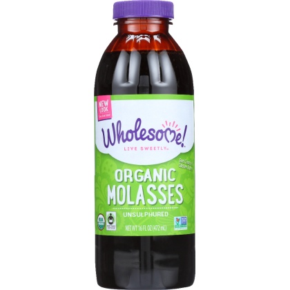 WHOLESOME SWEETENERS: Organic Molasses Unsulphured, 16 oz