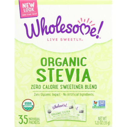 WHOLESOME SWEETENERS: Organic Stevia 35 Packets, 1.23 oz