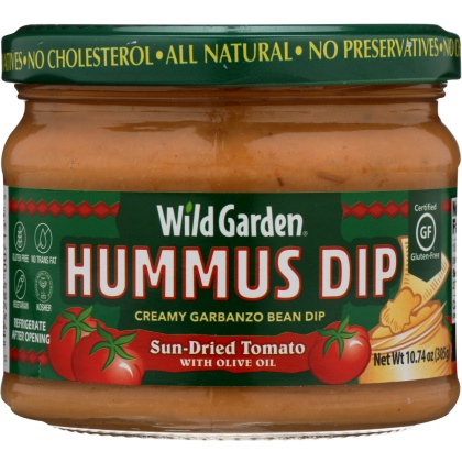 WILD GARDEN: Hummus Dip Sun-Dried Tomato, 10.74 oz