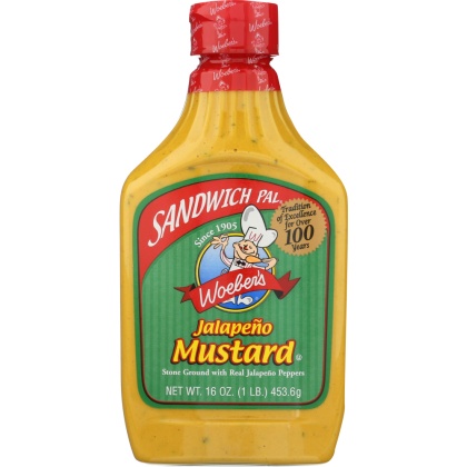 WOEBER\'S: Sandwich Pal Jalapeno Mustard, 16 oz