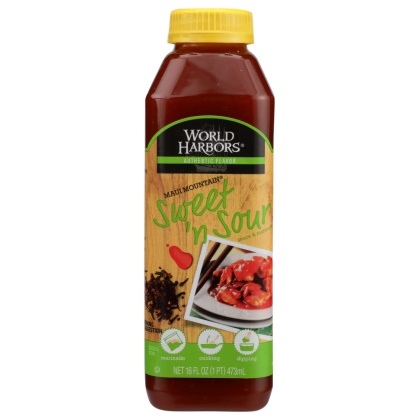 WORLD HARBORS: Sauce Maui Mountain Sweet \'n Sour, 16 oz