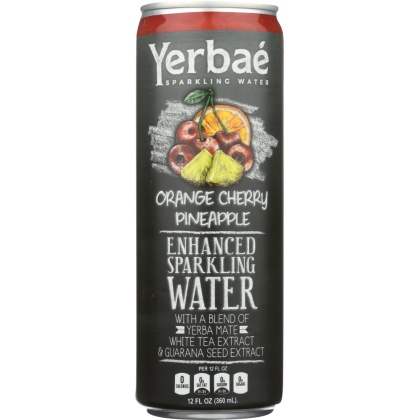 YERBAE: Enhanced Sparkling Water Cherry, 12 fl oz