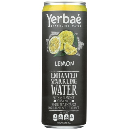 YERBAE: Enhanced Sparkling Water Lemon, 12 fl oz