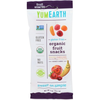 YUMMY EARTH: Organic Fruit Snack 4 Flavors, 2 oz