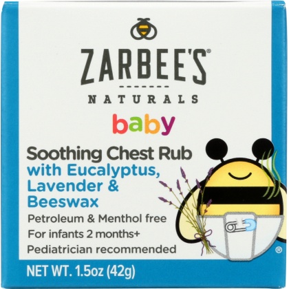 ZARBEES: 541 Baby Chest Rub, 1.5 oz