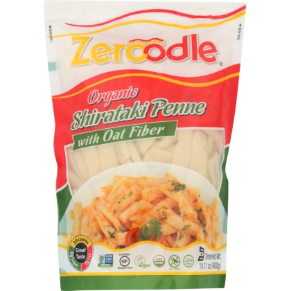 ZEROODLE: Shirataki Penne Pasta with Oat Fiber, 14 oz