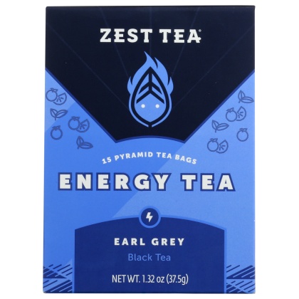 ZEST TEA: Earl Grey Energy Tea, 15 ct